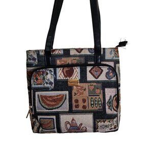 Vintage Appleseed's Tapestry Cottagecore Grannycore Tote Bag